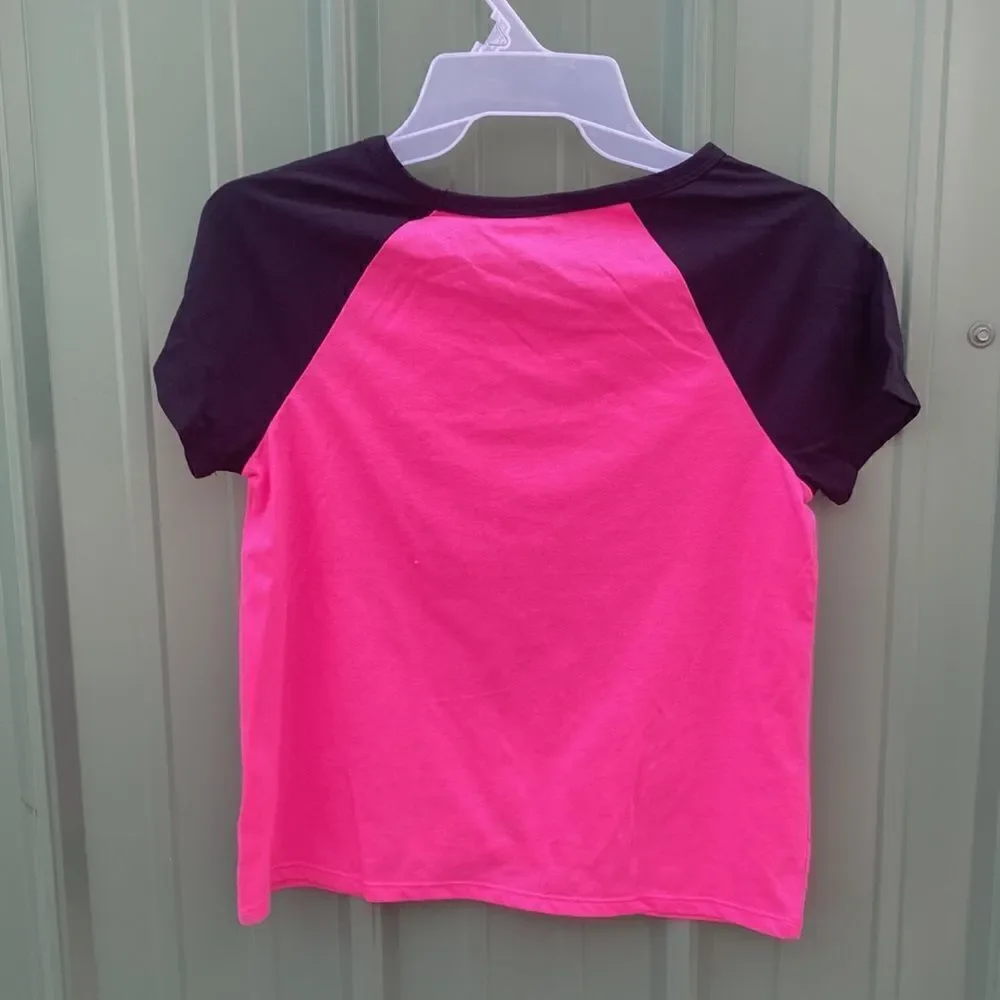 Girls Lightweight Short Sleeve T-Shirts & Bike Shorts 4-Piece Set Size L